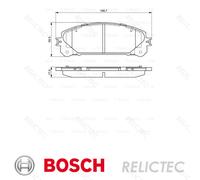Bosch Brake Pad Set 0986494686 / BP1681