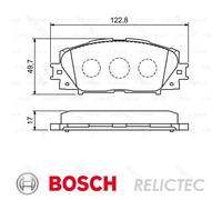 Front Brake Pads Set for Toyota Lexus:YARIS,CT,Yaris,PRIUS 0446552260 0446552270