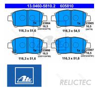 Front Brake Pads Set for Toyota:YARIS,COROLLA,VERSO,IQ,PRIUS,MR 2 III 3,CELICA