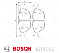 Front Brake Pads Set for VW MB Audi BMW Chrysler Alpina:PASSAT,E,A8,GOLF IV 4