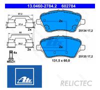 Front Brake Pads Set Ford:B-MAX,TRANSIT,TOURNEO,FIESTA VI 6 1775672 1765066