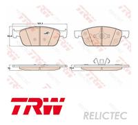Front Brake Pads Set Ford Lincoln:FOCUS III 3,KUGA II 2,TRANSIT,TOURNEO,MKC