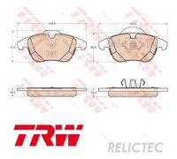 Front Brake Pads Set Ford:MONDEO IV 4,S-MAX,GALAXY BG91-2K021-AA 1432363 1747043