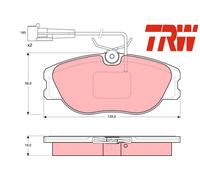 FRONT BRAKE PADS SET GDB1058 TRW I