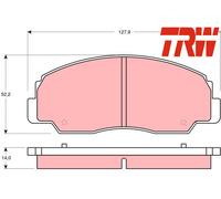 FRONT BRAKE PADS SET GDB1134 TRW I