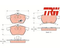 FRONT BRAKE PADS SET GDB1342 TRW I