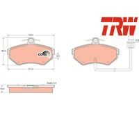 FRONT BRAKE PADS SET GDB1366 TRW I