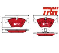 FRONT BRAKE PADS SET GDB1404DTE TRW I