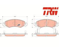 FRONT BRAKE PADS SET GDB1420 TRW I