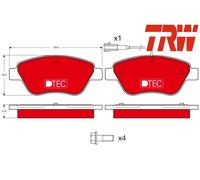 FRONT BRAKE PADS SET GDB1482DTE TRW I