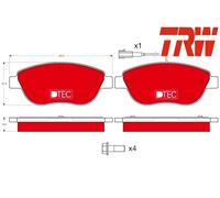 FRONT BRAKE PADS SET GDB1483DTE TRW I