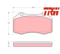 FRONT BRAKE PADS SET GDB1606 TRW I