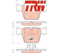 FRONT BRAKE PADS SET GDB1674 TRW I