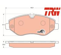 FRONT BRAKE PADS SET GDB1747 TRW I