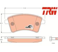 FRONT BRAKE PADS SET GDB1785 TRW I