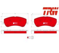 FRONT BRAKE PADS SET GDB1798DTE TRW I