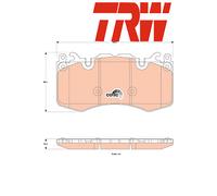 FRONT BRAKE PADS SET GDB1834 TRW I