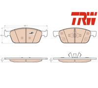 FRONT BRAKE PADS SET GDB2009 TRW I