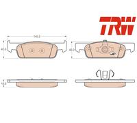 FRONT BRAKE PADS SET GDB2016 TRW I