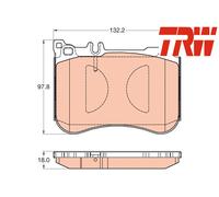 FRONT BRAKE PADS SET GDB2019 TRW I