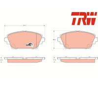 FRONT BRAKE PADS SET GDB3227 TRW I