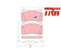FRONT BRAKE PADS SET GDB3349 TRW I