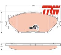 FRONT BRAKE PADS SET GDB3410 TRW I