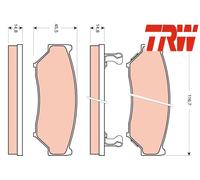 FRONT BRAKE PADS SET GDB3436 TRW I