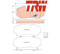 FRONT BRAKE PADS SET GDB3471 TRW I