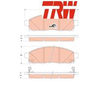 FRONT BRAKE PADS SET GDB3502 TRW I
