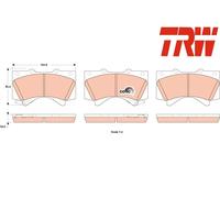 FRONT BRAKE PADS SET GDB3524 TRW I