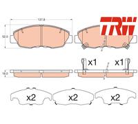FRONT BRAKE PADS SET GDB3609 TRW I