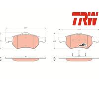 FRONT BRAKE PADS SET GDB4128 TRW I