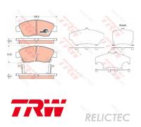 TRW GDB3375 Brake pad set