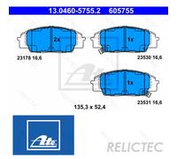 Front Brake Pads Set Honda:CIVIC VII 7,S2000,VIII 8 45022-S2A-E50 45022-S5T-E50