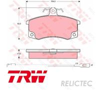 Front Brake Pads Set Lada:SAMARA,KALINA,110,PRIORA,111,112,NOVA,RIVA 21103501080