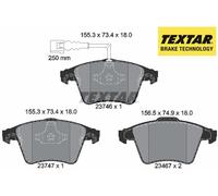 FRONT BRAKE PADS SET LEFT & RIGHT SIDE 2374601 TEXTAR I