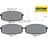 FRONT BRAKE PADS SET LEFT & RIGHT SIDE 2396601 TEXTAR I