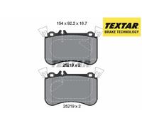 FRONT BRAKE PADS SET LEFT & RIGHT SIDE 2521905 TEXTAR I