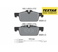 FRONT BRAKE PADS SET LEFT & RIGHT SIDE 2522201 TEXTAR I