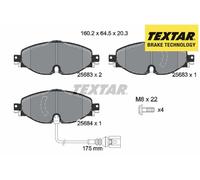 FRONT BRAKE PADS SET LEFT & RIGHT SIDE 2568301 TEXTAR I
