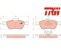 FRONT BRAKE PADS SET LEFT & RIGHT SIDE GDB1476 TRW I