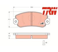 FRONT BRAKE PADS SET LEFT & RIGHT SIDE GDB297 TRW I