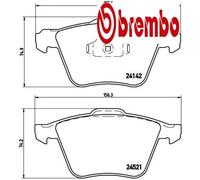 FRONT BRAKE PADS SET LEFT & RIGHT SIDE P 24 077X BREMBO I