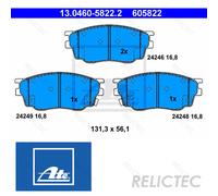 Front Brake Pads Set Mazda:6 GJYA-33-23ZC GJYC-33-23Z GJYB-33-23ZC GJYB-33-23ZD