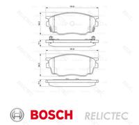 Fits BOSCH 0 986 494 078 BRAKE PADS /RH/F/MAZDA 323,626 00- UK Stock