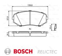 Front Brake Pads Set Mazda:CX-7 EHY53328ZB
