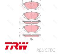 DISC BRAKE PADS SET FOR MAZDA RX 8 SE17 13B MSP TRW F1Y13323ZC F1YA3328Z