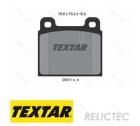 Front Brake Pads Set MB Alfa Romeo Ferrari Opel:115,W115,W108 W109,105,W110