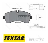 Front Brake Pads Set MB VW:906,2E,2F,W906,601,W447,SPRINTER,CRAFTER 30-50,V,T1